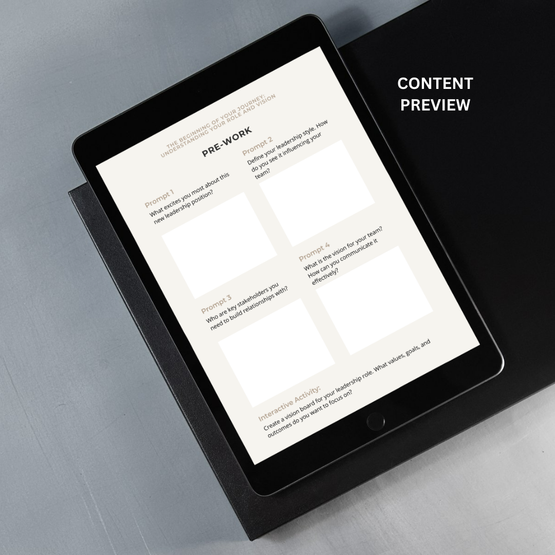 The 90-Day Leadership Workbook